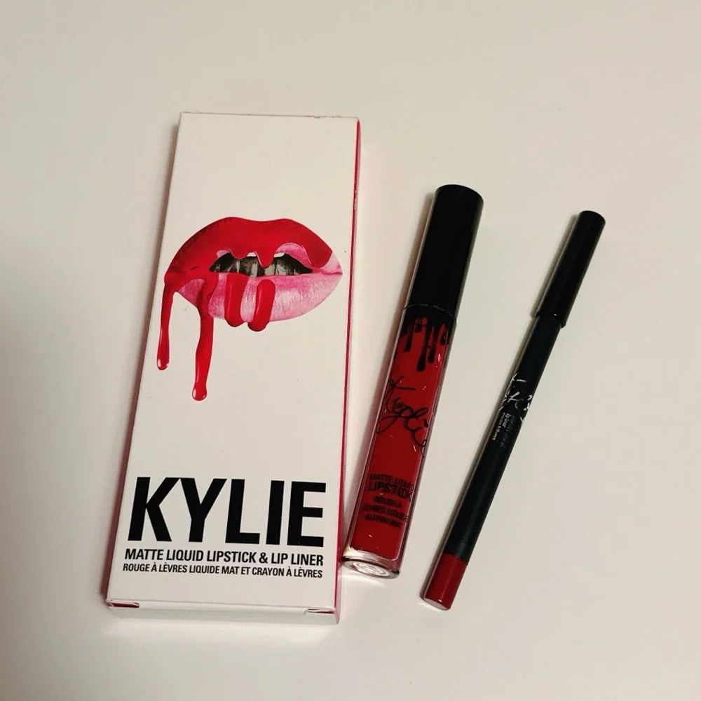 Kylie Cosmetics Lip Kit Mary Jo K Matte Liquid Lipstick & Lip Liner Set - Picture 2 of 8